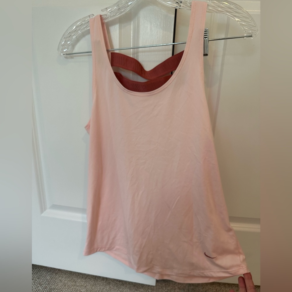 Pink Nike running tank